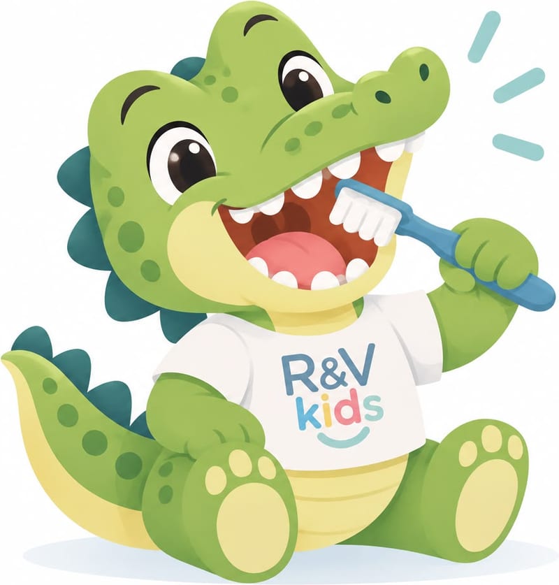 KuKo, el lagarto de R&V Kids, la mascota que ayuda a los niños a abrir grande la boca
